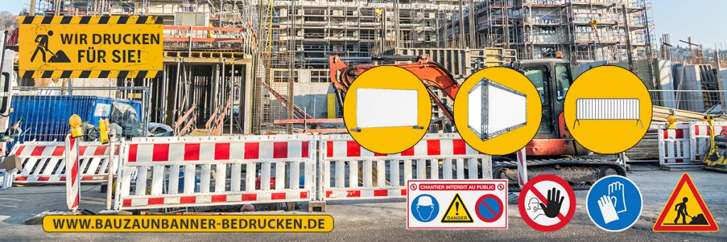 Bauzaunbanner bedrucken