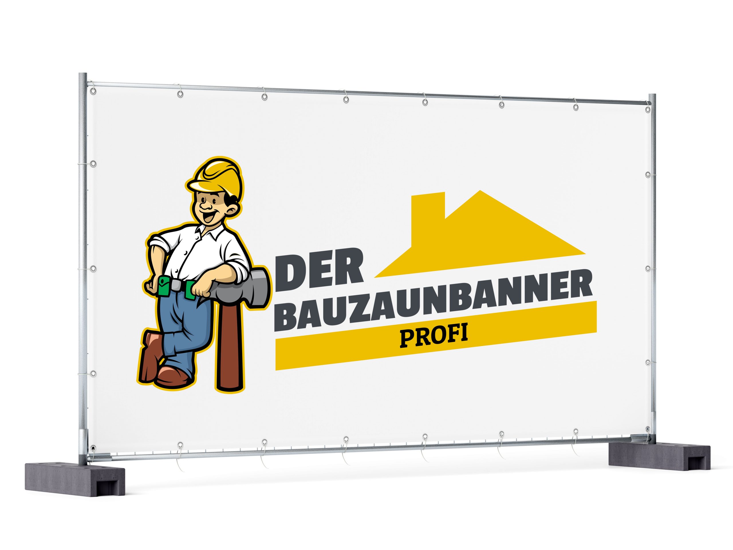 Bauzaunbanner größe